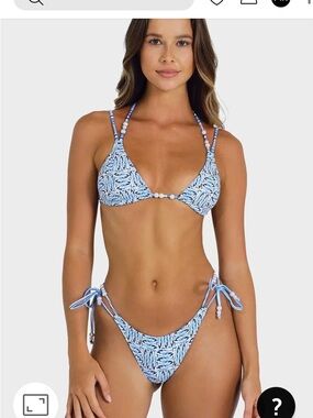 Blackbough Vera Double Strap Triangle Top S & Amber Cheeky Bottoms XS NWT